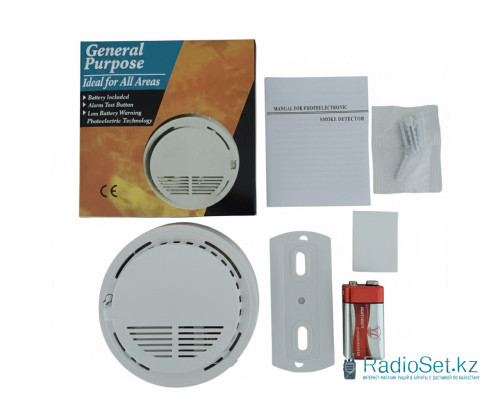 Датчик угарного газа СОДатчик дыма SS-168  автономный дымовой извещатель General Purpose Smoke Alarm SS-168